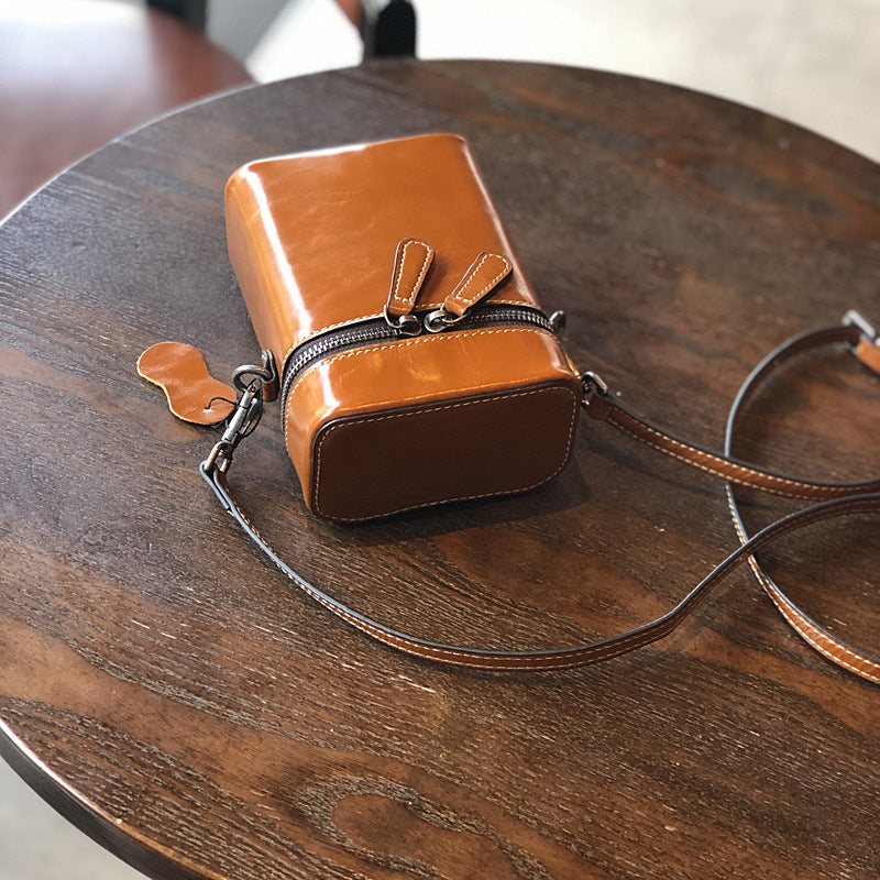 Women's Leather Mini Pouch Summer Mobile Cigarette First Small Square Bags