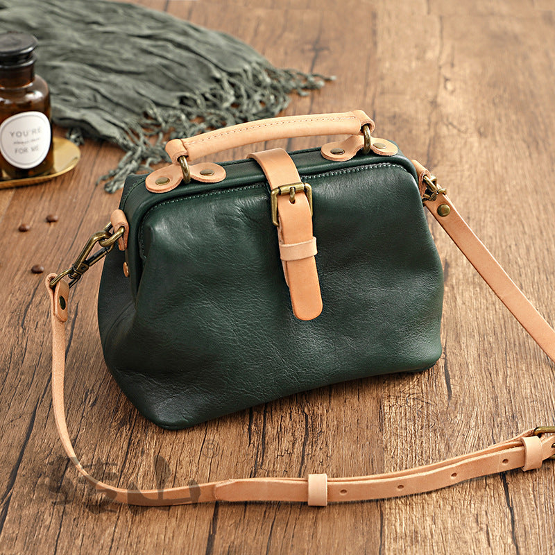 Women's Trendy Preppy Style Imported First Layer Crossbody Bags