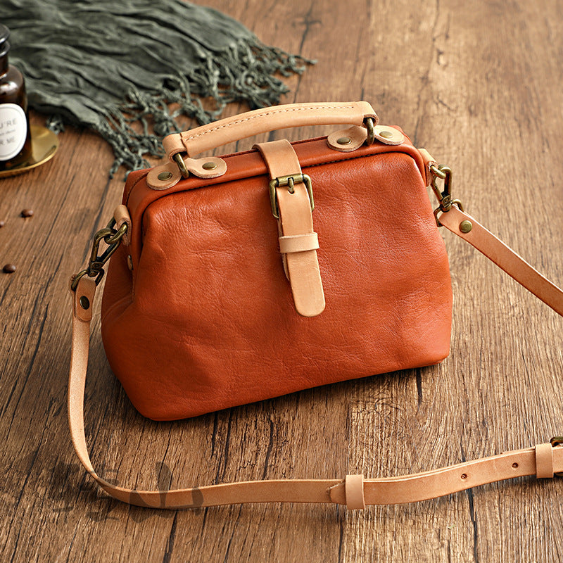 Women's Trendy Preppy Style Imported First Layer Crossbody Bags