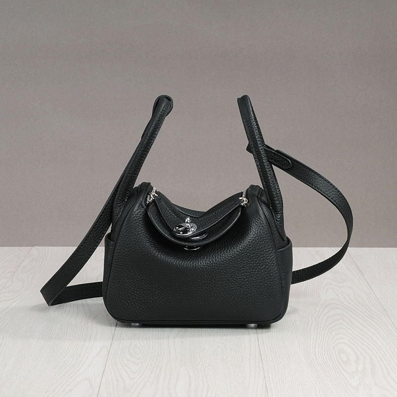 Women's Medicine Box Big Quality First Layer Leather Handbags