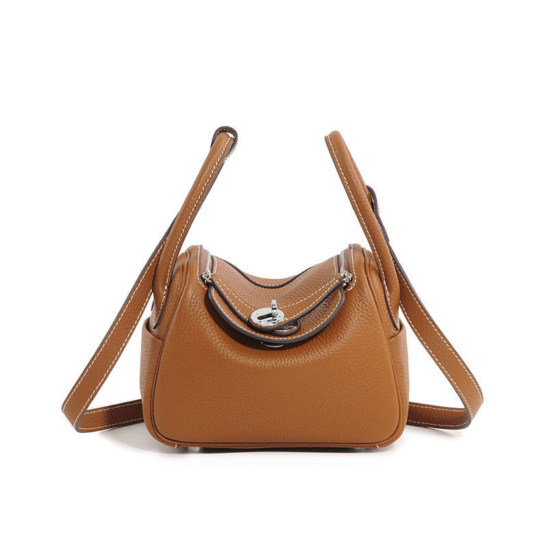 Women's Medicine Box Big Quality First Layer Leather Handbags
