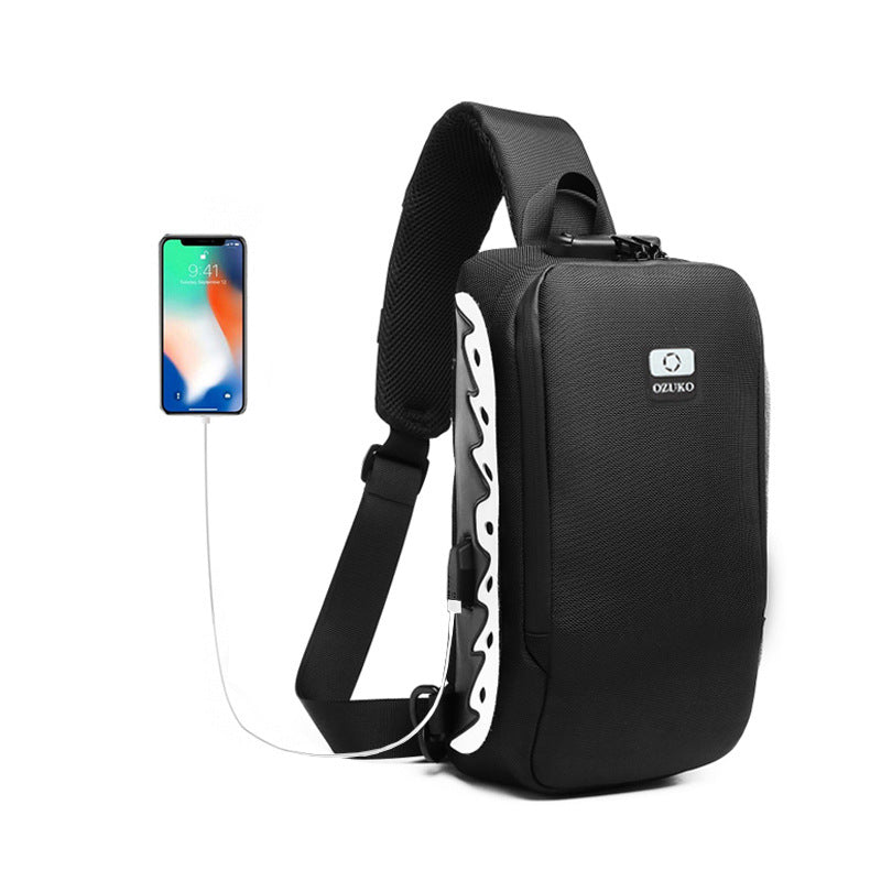 Men's Classy Business Personality Versatility Waterproof Men's Chest Bags