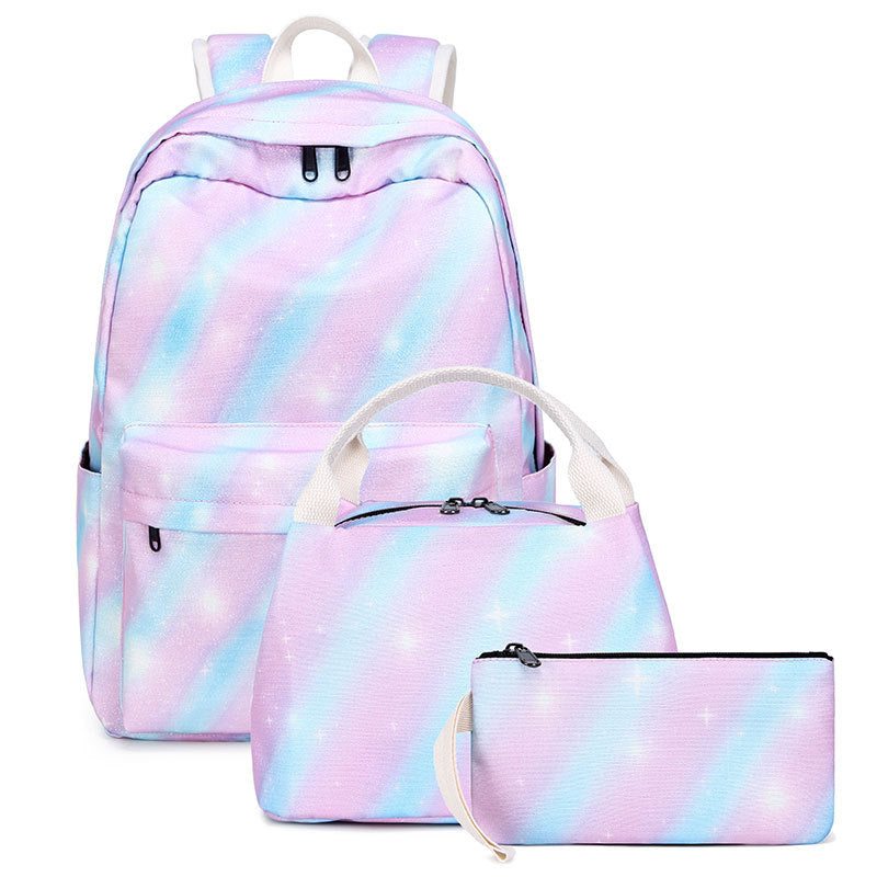Women's & Children's & Primary Lightweight Large Capacity Canvas Elementary School Students' Schoolbags