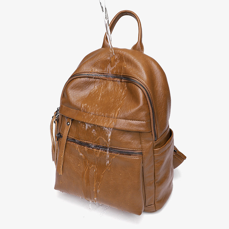 Women's Large Capacity Fashionable Soft Leather Bags