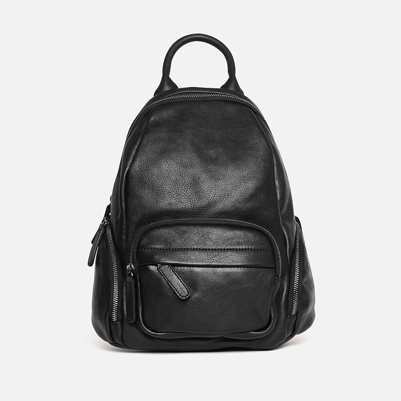 Women's Style Vintage First Layer Cowhide Genuine Backpacks
