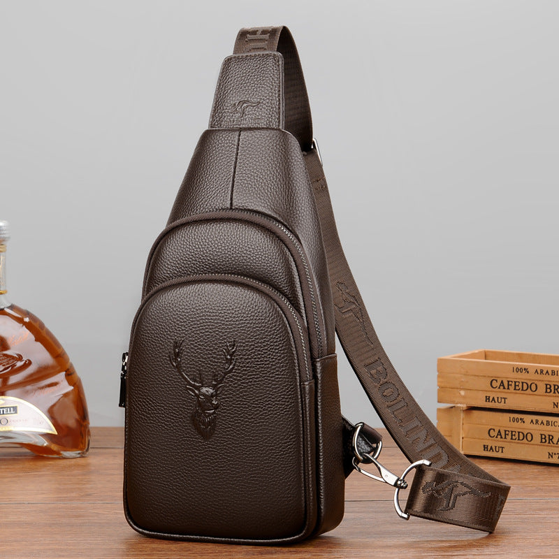 Men's Attractive Trendy Unique Cowhide Leather Bags