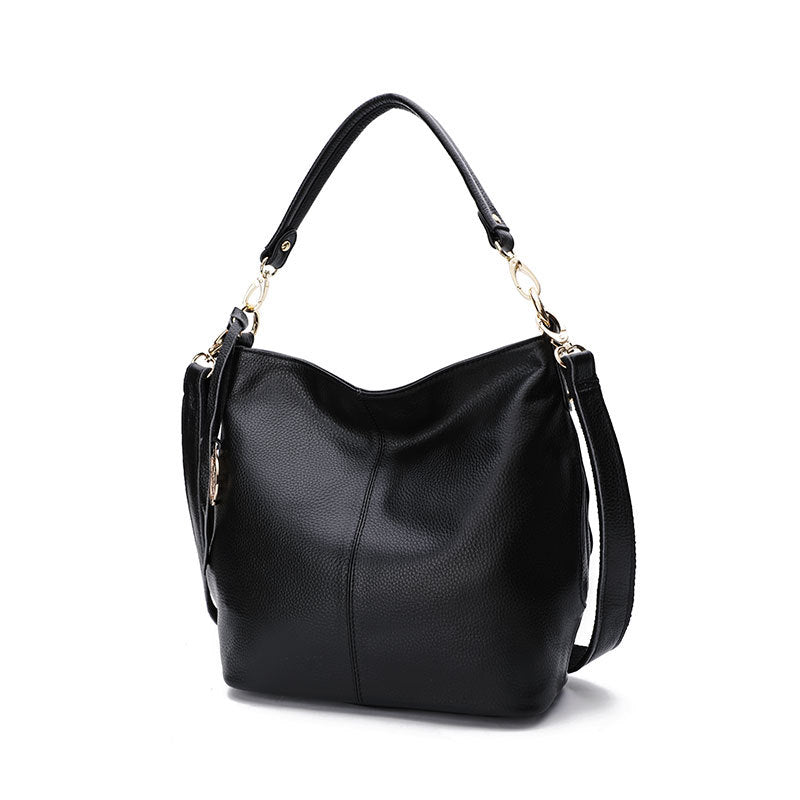 Women's Genuine Leather Portable First Layer Cowhide Shoulder Bags