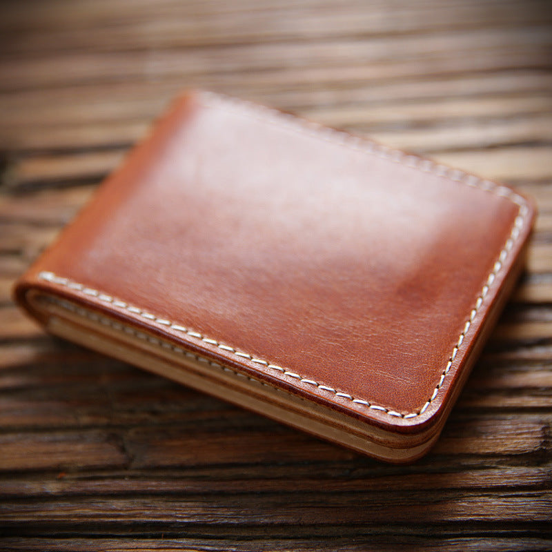 Women's & Men's Hand Vegetable First Layer Cowhide Driving Card Holder