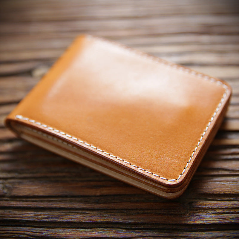 Women's & Men's Hand Vegetable First Layer Cowhide Driving Card Holder
