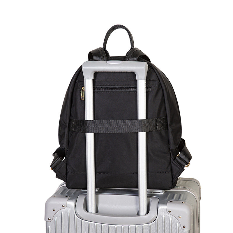 Women's Oxford Cloth Lightweight Contrast Color Large Backpacks