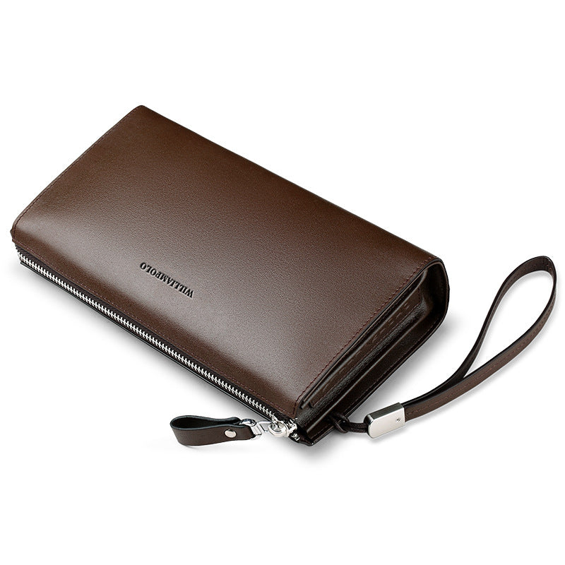 Men's Clutch Top Layer Cowhide Male Hand Leather Business Men's Handbags