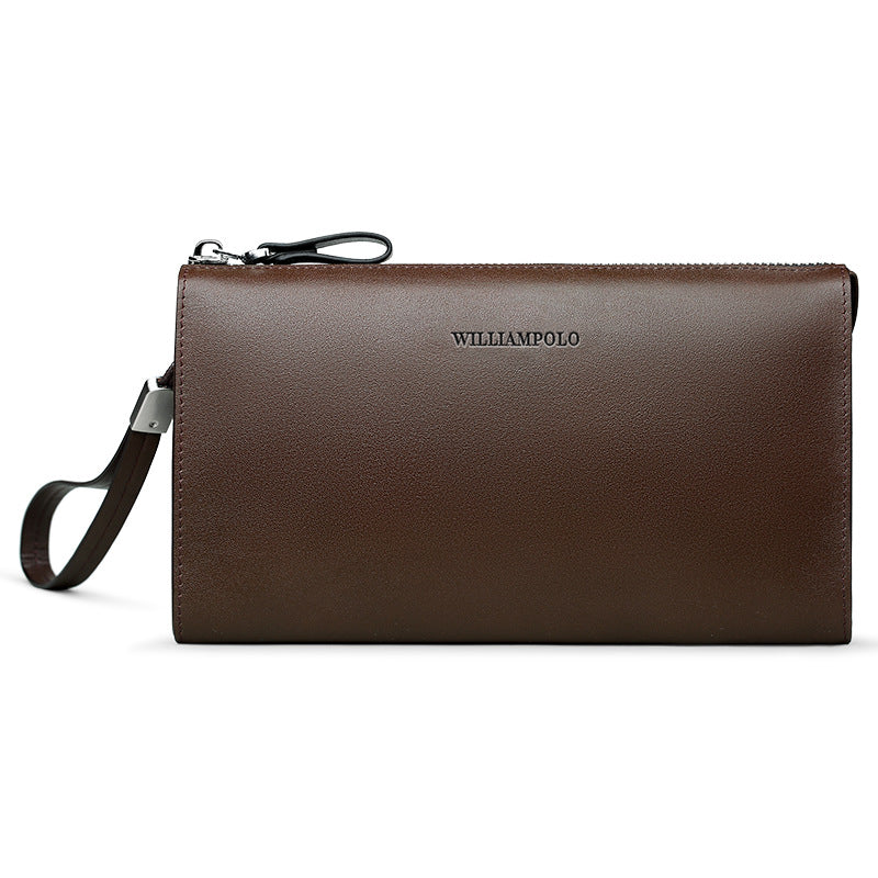 Men's Clutch Top Layer Cowhide Male Hand Leather Business Men's Handbags