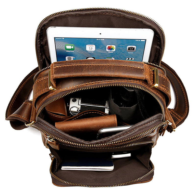 Beautiful Innovative Genuine Leather Crazy Horse Men's Messenger Bags