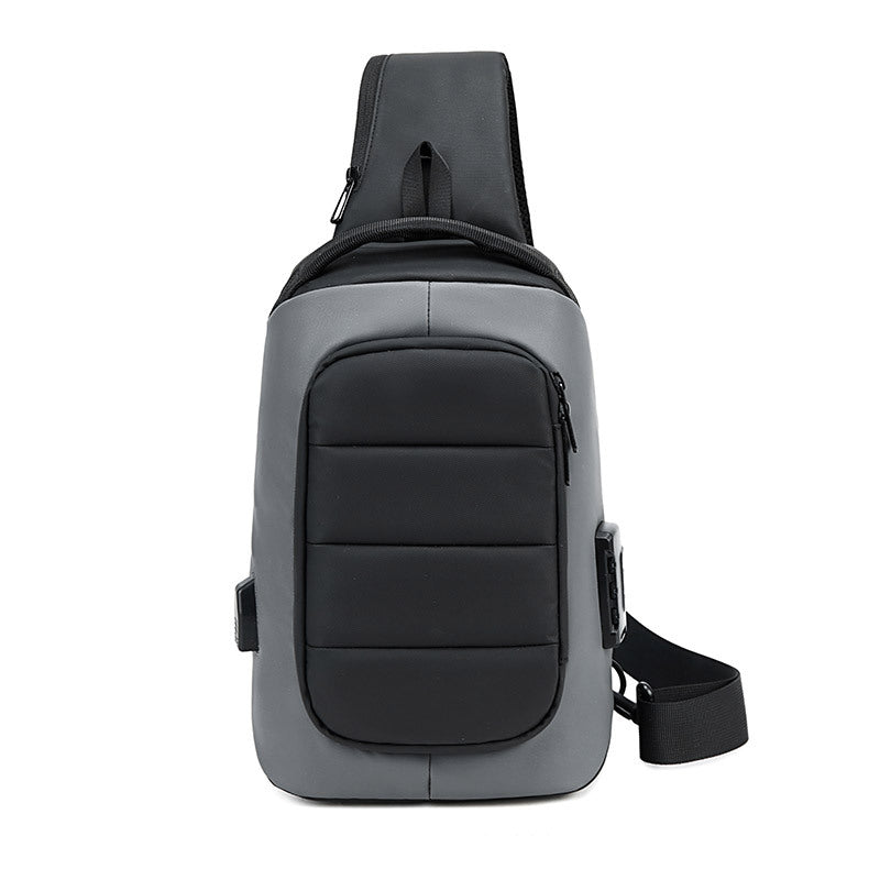 Men's Large Capacity Korean Fashion Oxford Cloth Men's Chest Bags