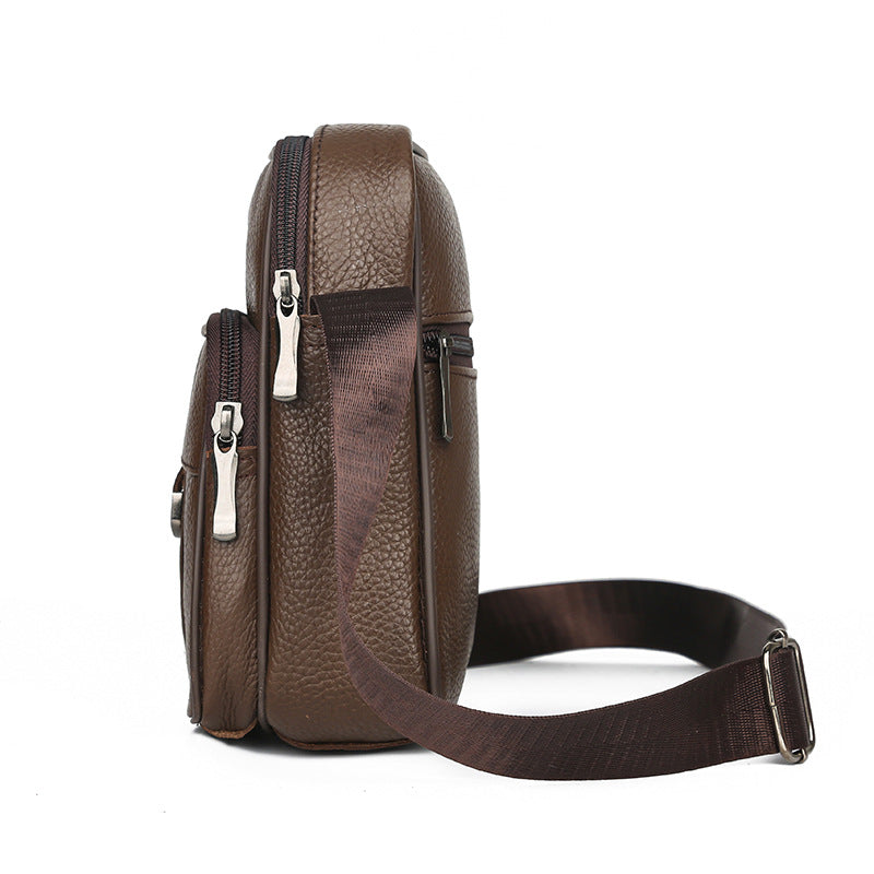 Men's Creative Fashion Rand Leather Retro Men's Shoulder Bags