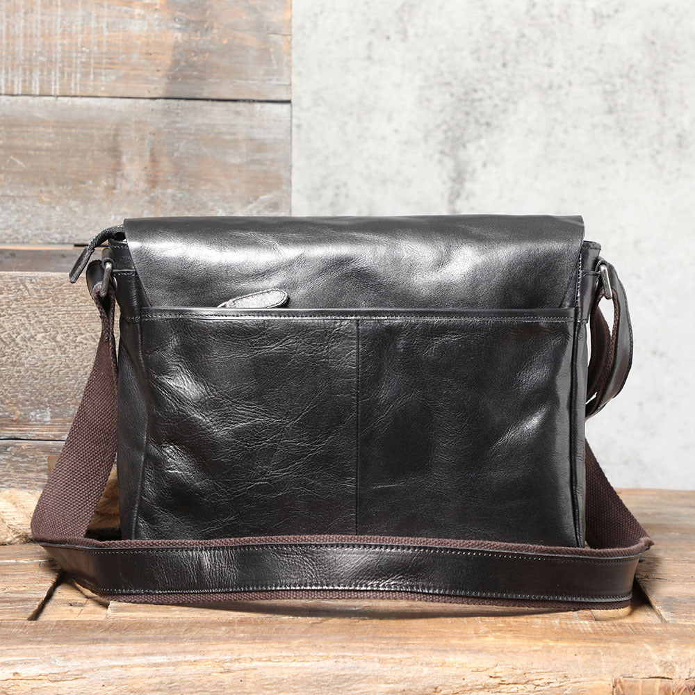Men's Layer Cowhide Leather Genuine Portable Difference Men's Messenger Bags