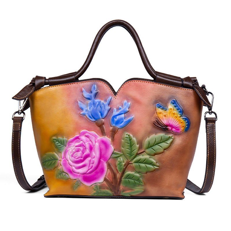 Women's Leather First Layer Cowhide Retro Fashion Shoulder Bags