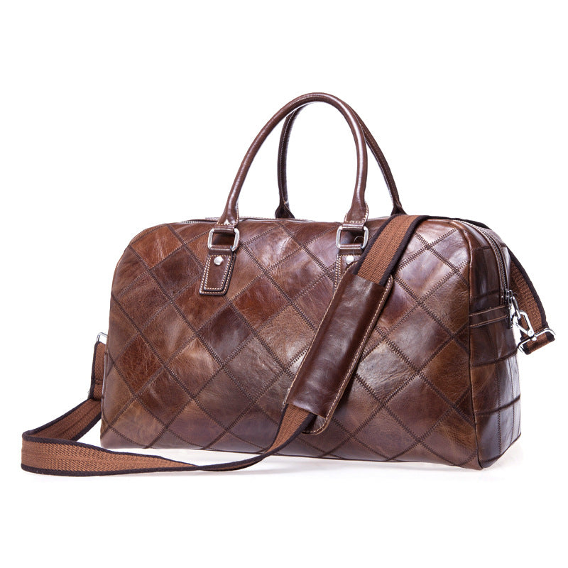 Vintage First Layer Cowhide Large Capacity Travel Bags