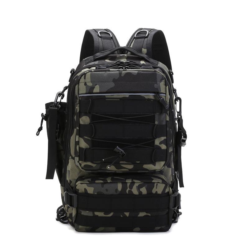 Men's Single Large Capacity Fishing Camouflage Multifunction Sports Backpacks
