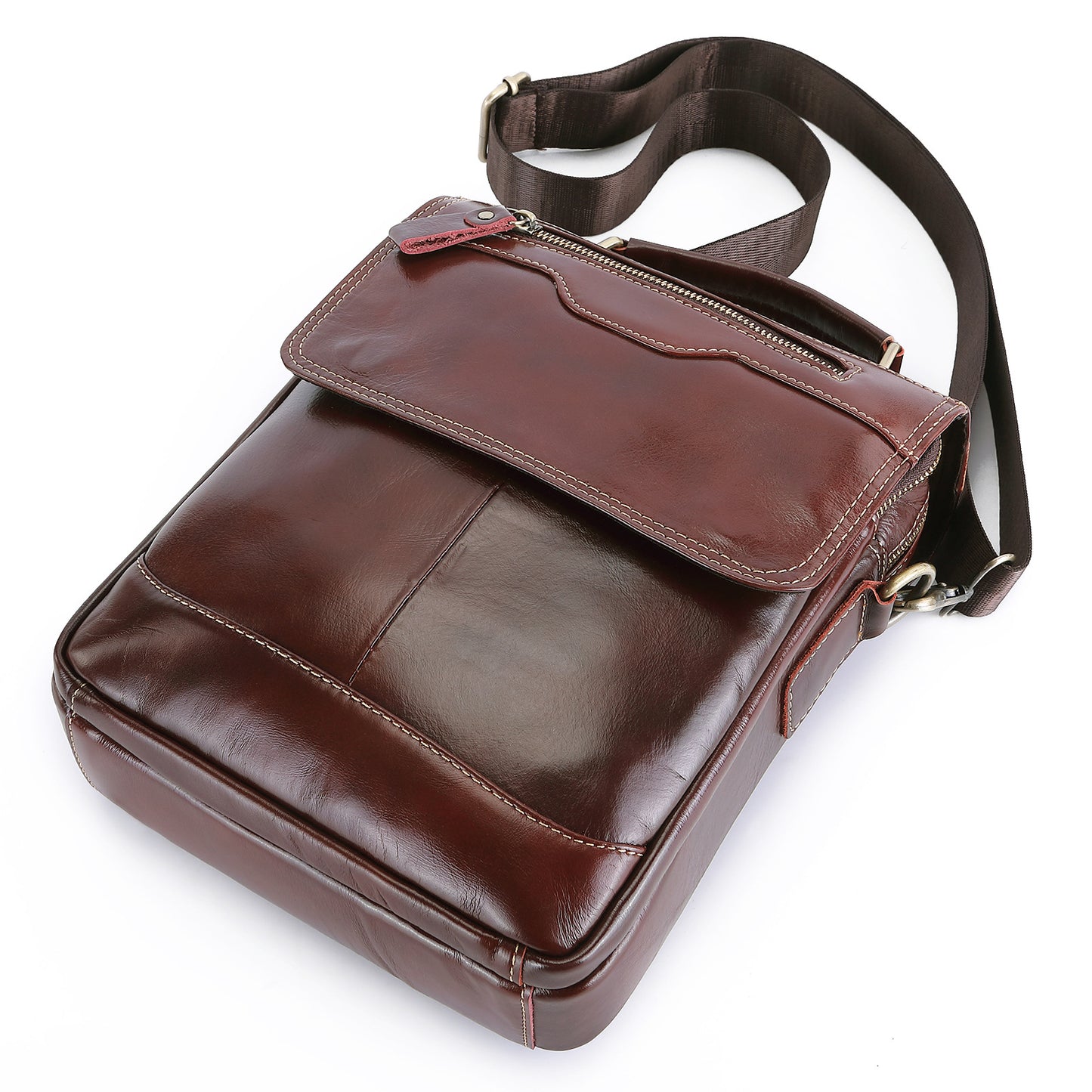 Men's Pretty First Layer Cowhide Office Men's Messenger Bags