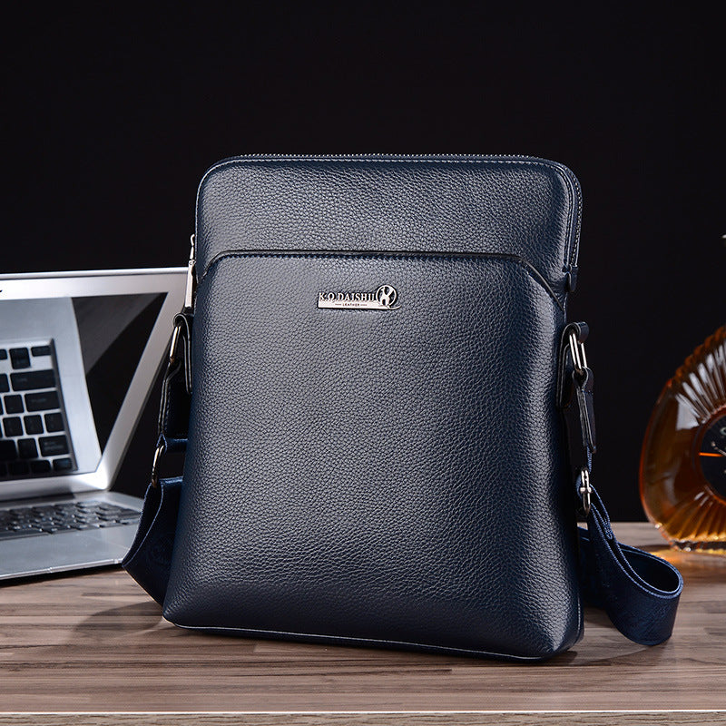 Men's Cool Kangaroo Leather Patch Processing Gift Men's Messenger Bags