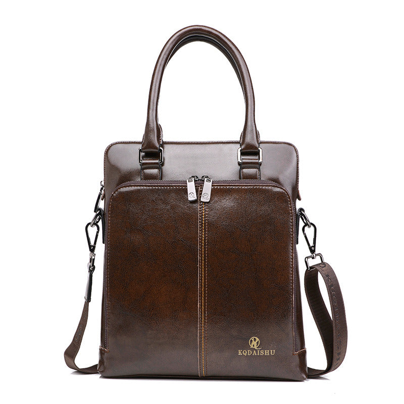 Men's Leather Fashion Vertical Oem Gift Customization Men's Shoulder Bags