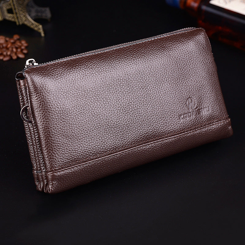 Men's Cool Kangaroo Large Capacity Genuine Leather Men's Handbags