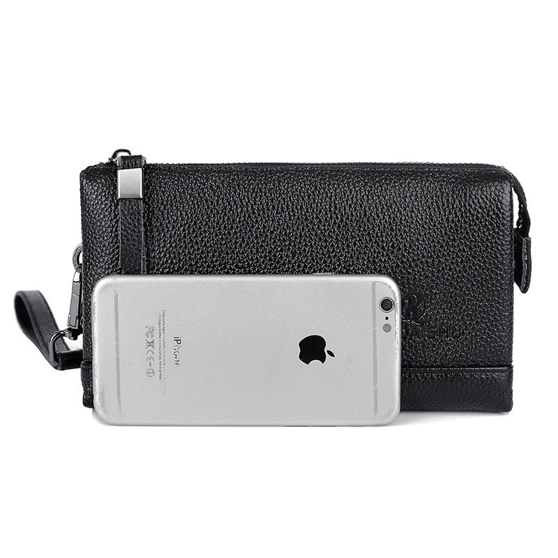 Men's Cool Kangaroo Large Capacity Genuine Leather Men's Handbags
