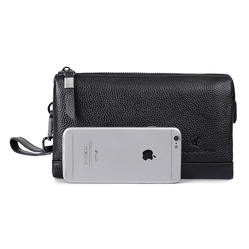 Men's Cool Kangaroo Large Capacity Genuine Leather Men's Handbags