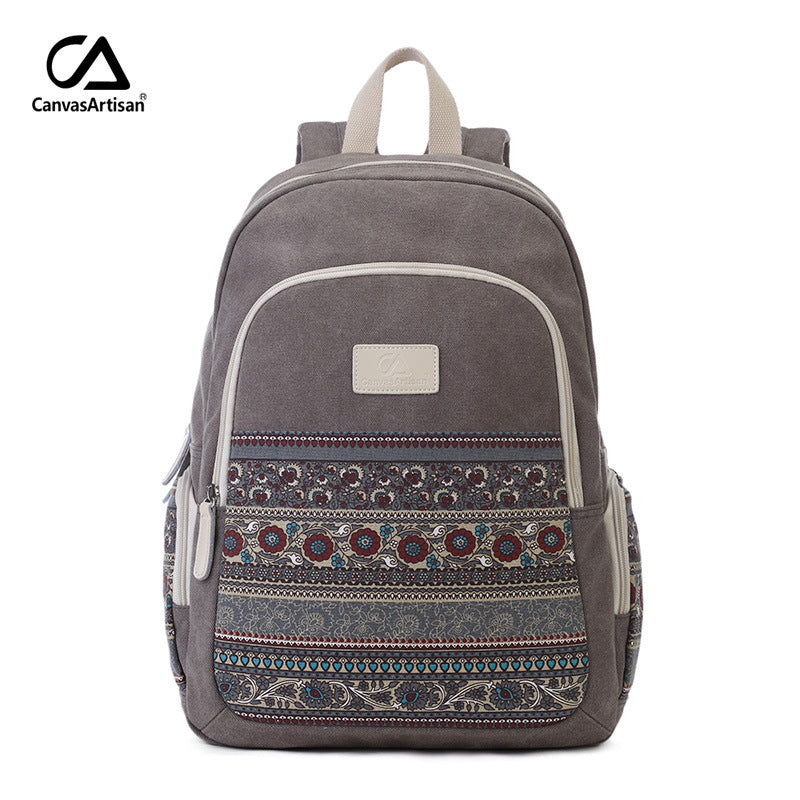 Style Canvas Large Capacity Book Retro Backpacks