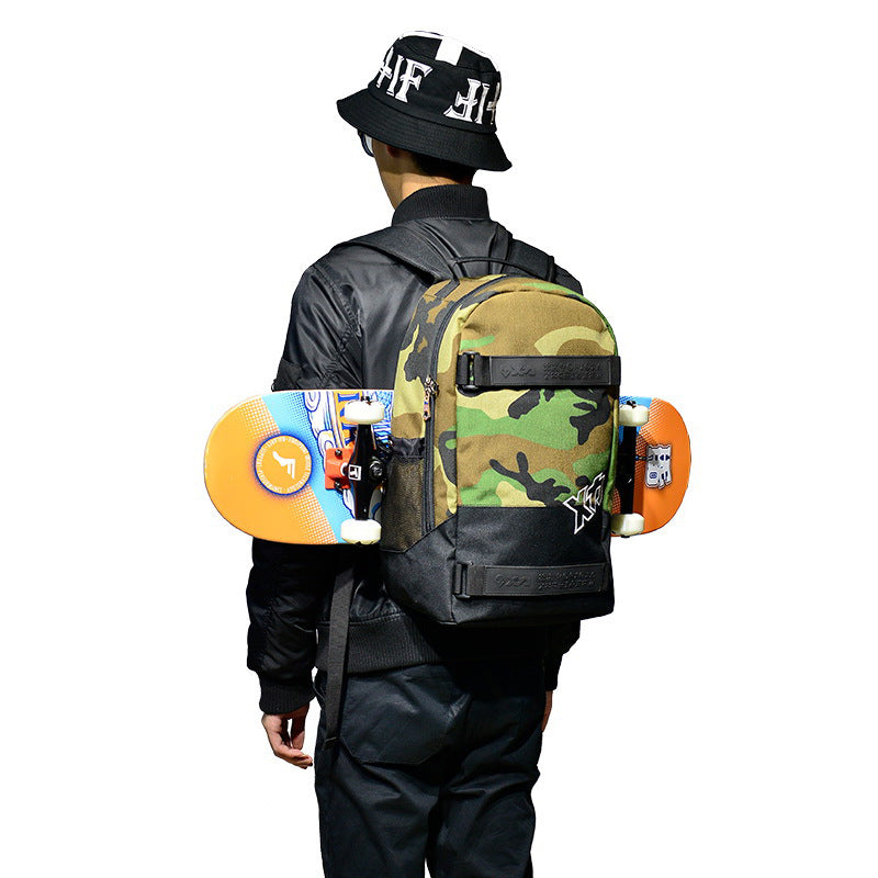Skate Double Rocker Land Punching Board Sports Backpacks