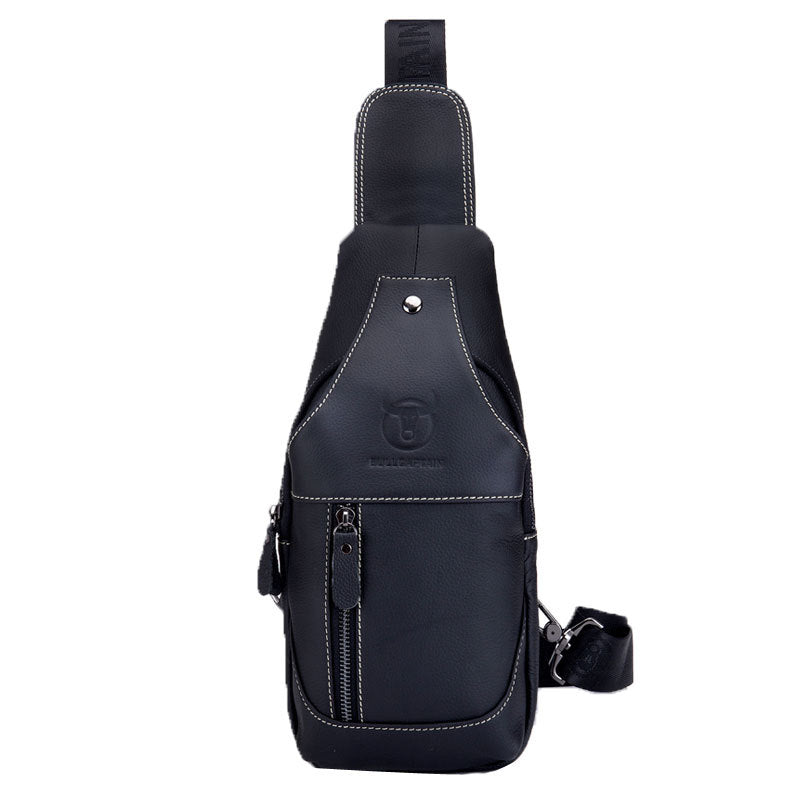 Men's Bull Captain Genuine Leather Fashion Trend Men's Chest Bags
