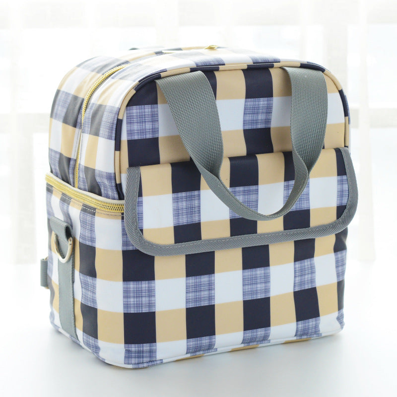 Mummy Plaid Large Capacity Go Out Bags