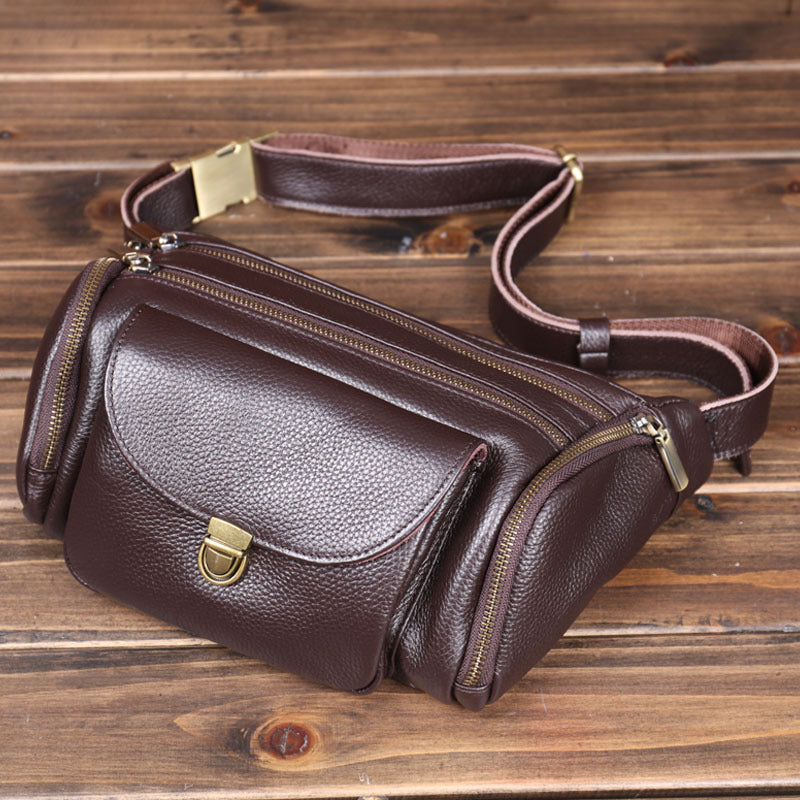 Men's Attractive Leather Pocket Hipster Korean Phone Bags