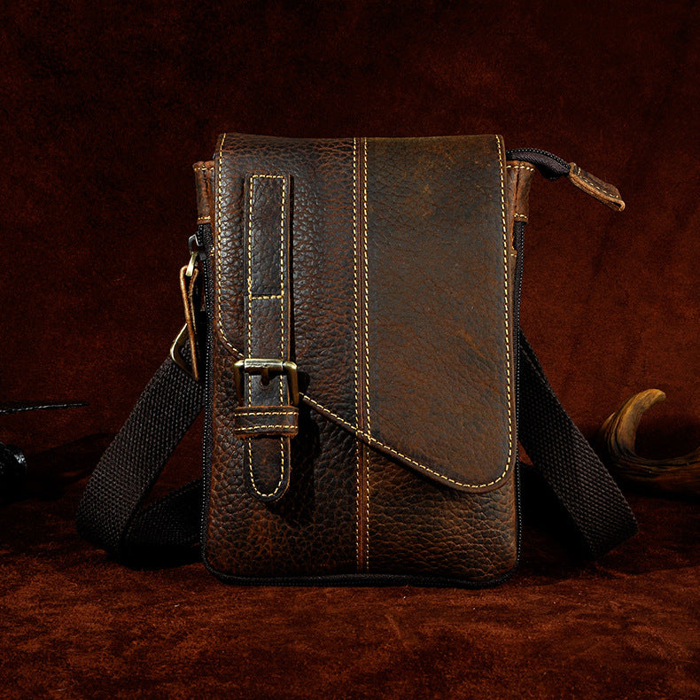 Men's Top Layer Crazy Horse Skin Cowhide Bags