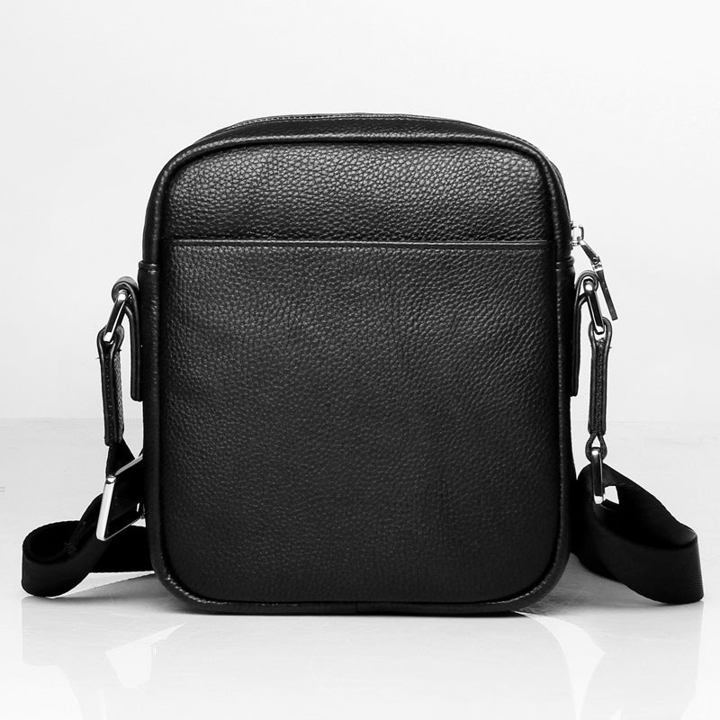 Men's Fashion Mini High Sense Genuine Cattlehide Men's Shoulder Bags