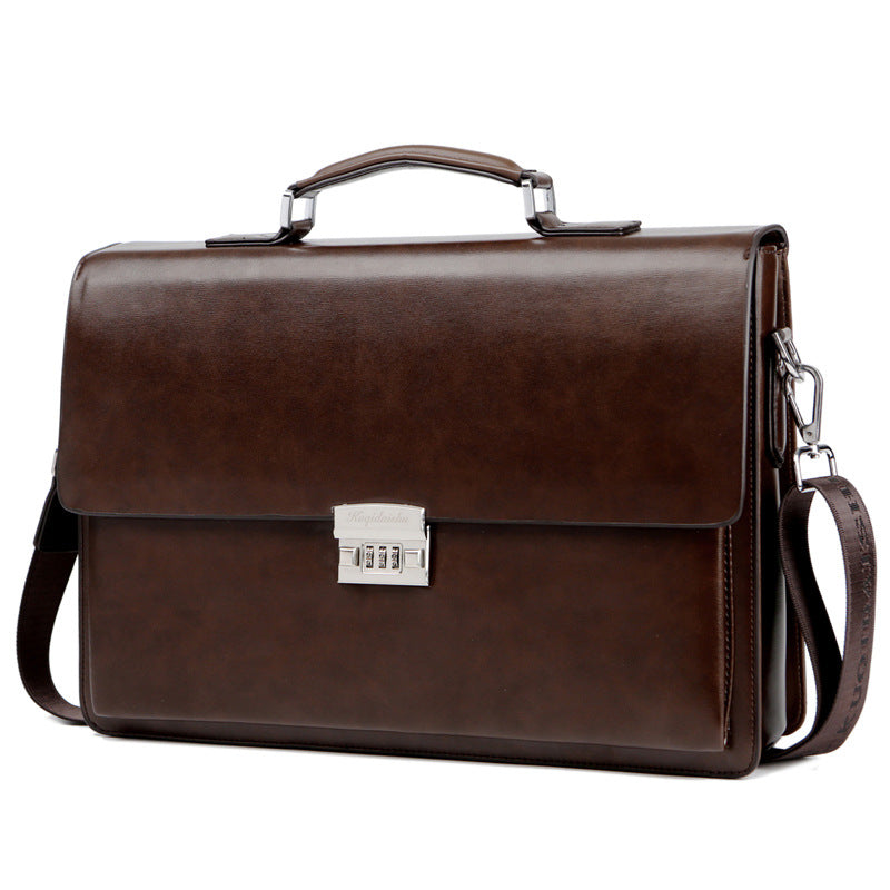 Men's Business Horizontal Password Large Capacity Men's Briefcases