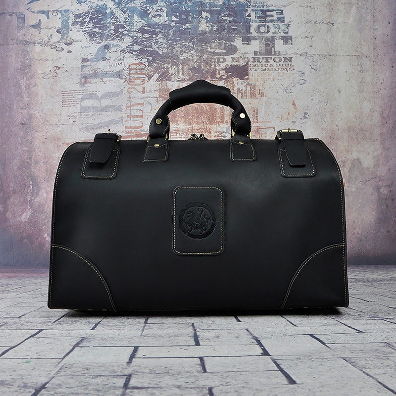 Men's Crazy Horse Skin Cowhide Original Retro Travel Bags