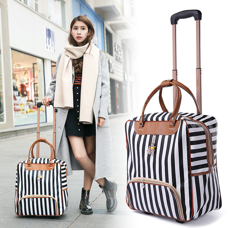 Korean Style Suitcase Vintage Leather Upgraded Travel Bags