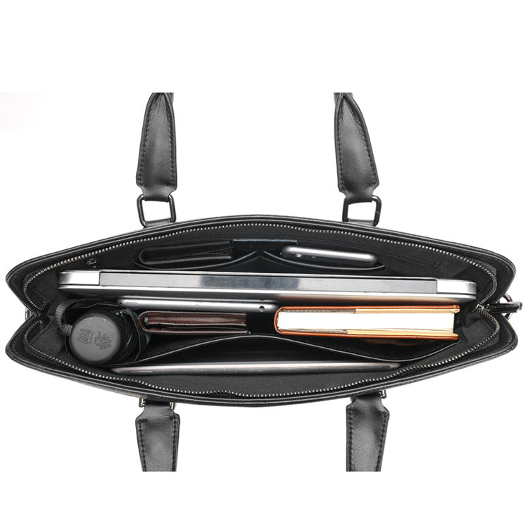 Men's Business Computer Genuine Leather First Layer Men's Handbags