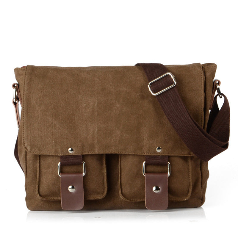 Men's Fashion Canvas Commuter Retro Computer Men's Messenger Bags