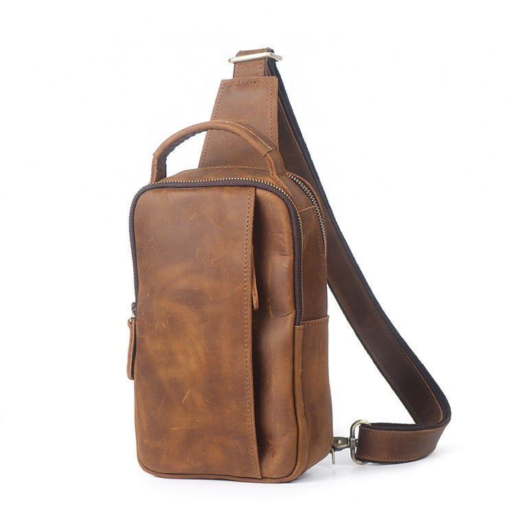 Women's & Men's & Retro Leather Top Layer Crazy Handbags