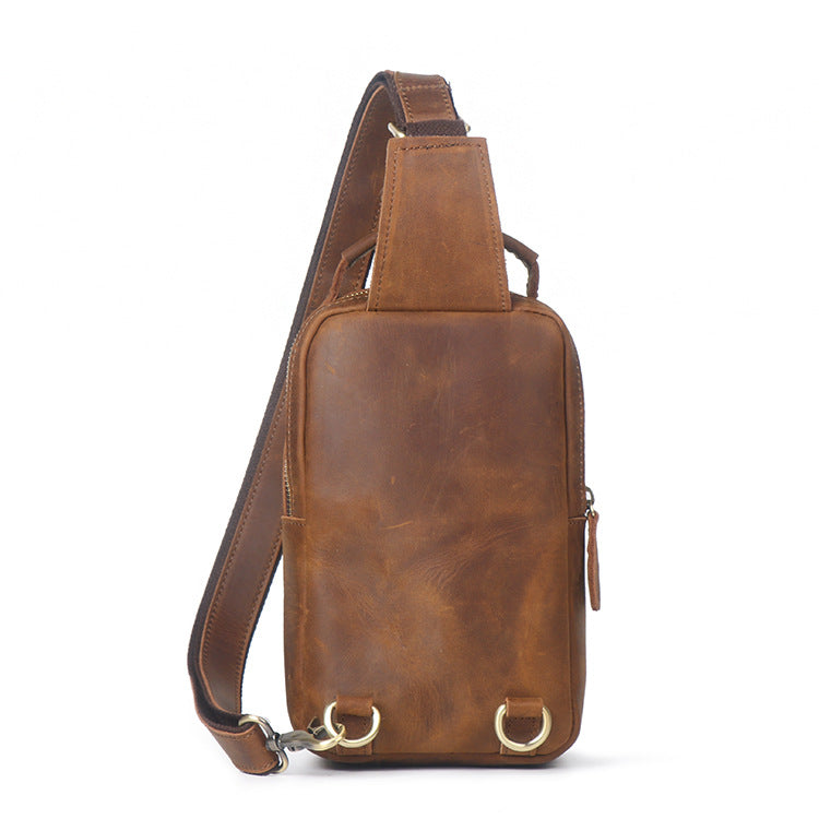 Women's & Men's & Retro Leather Top Layer Crazy Handbags