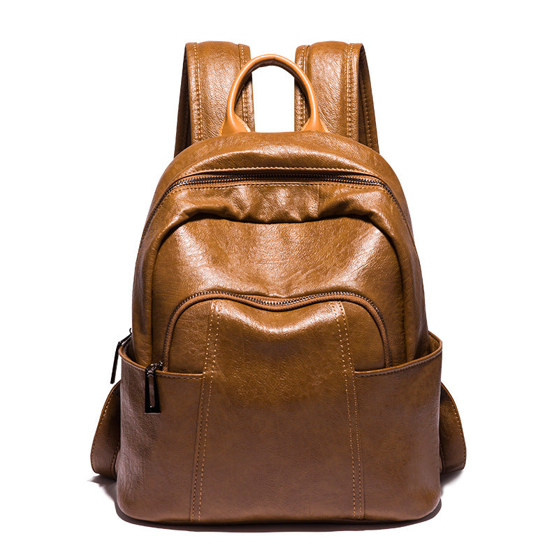 Women's Fashion Spring Korean Large Capacity Soft Backpacks
