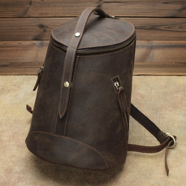 Women's Shi Leather Crazy Horse Unisex Cool Bags