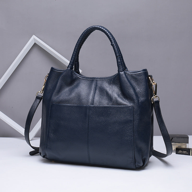 Women's Capacity Light Luxury High-grade Leather First Shoulder Bags