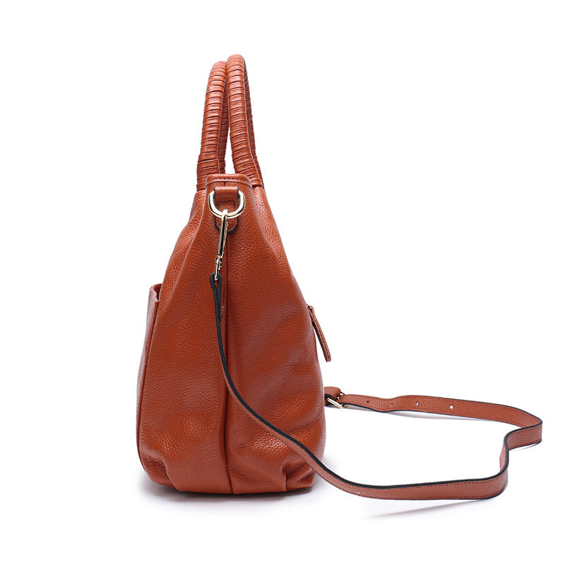 Women's Capacity Light Luxury High-grade Leather First Shoulder Bags