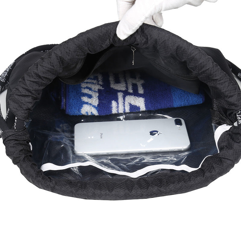 Wet Separation Drawstring Beach Boys Swimsuit Storage Sports Backpacks