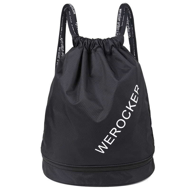 Wet Separation Drawstring Beach Boys Swimsuit Storage Sports Backpacks