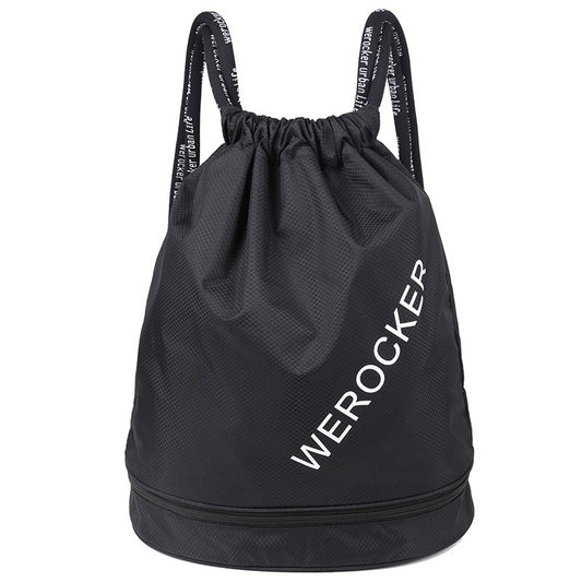 Wet Separation Drawstring Beach Boys Swimsuit Storage Sports Backpacks